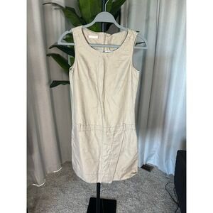 Esprit Womens Tan Cotton Twill Sleeveless Utility Mini Dress Size 4 Khaki Shift